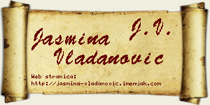 Jasmina Vladanović vizit kartica